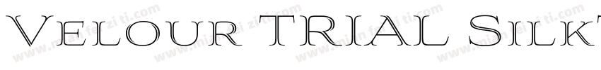 Velour TRIAL SilkType Thin字体转换